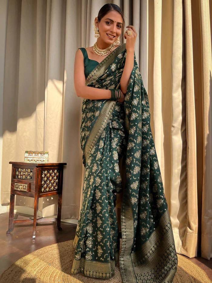 Kashmiri By AAB Soft Lichi Silk Designer Sarees Catalog